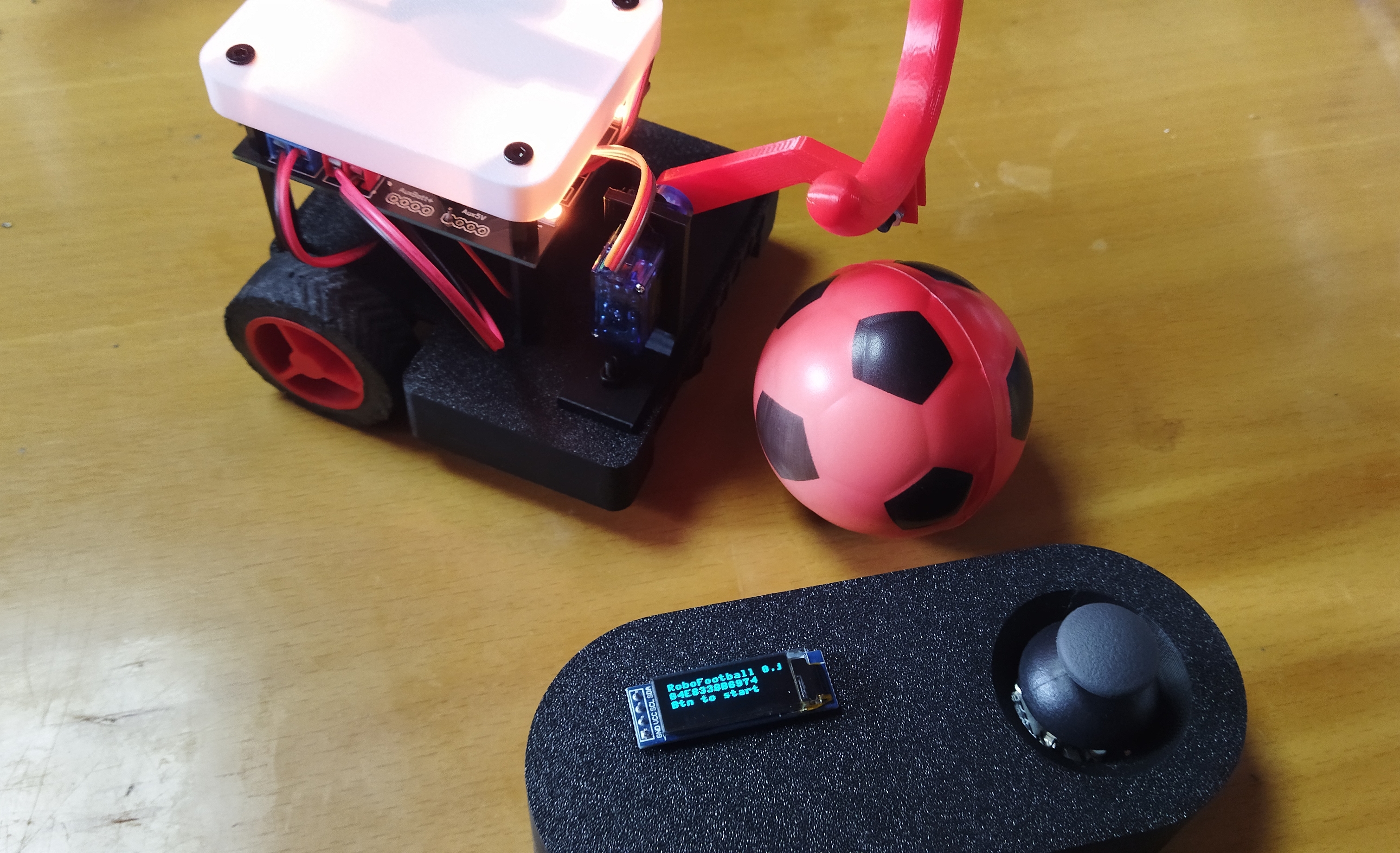 Robofootball robot and controller